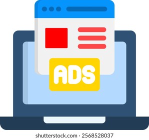 Online Ads Icon Element For Design
