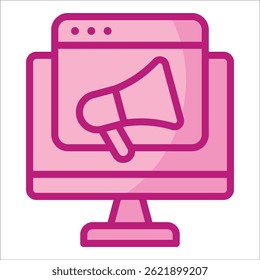 Symbolelement für Onlinewerbung für Design