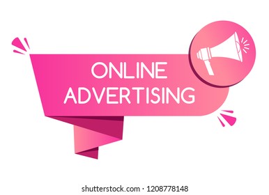 Online Advertising Flat Design. Vector Illustration 