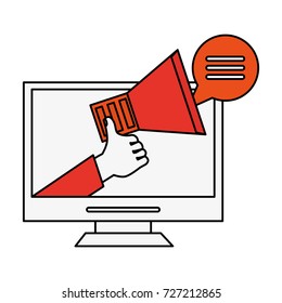 Online advertising in pc screen