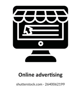 Online advertising  Vector Icon which can easily modify or edit
