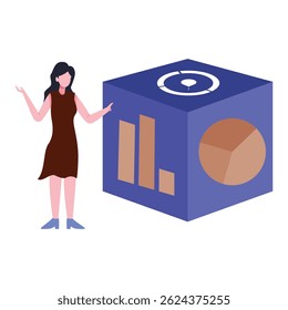Online analytics Vector Icon which can easily modify or edit


