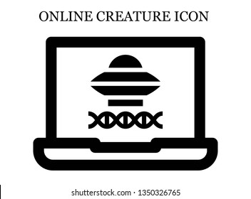 online Ancient aliens icon. Editable online Ancient aliens icon for web or mobile.