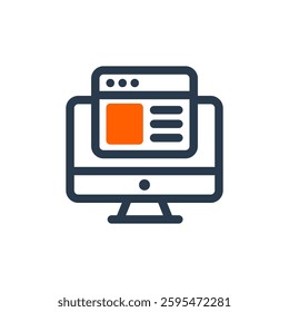 Online Application for Study Abroad Vector Icon