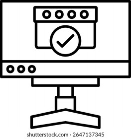 Online Appointment Filled Style Icon Design