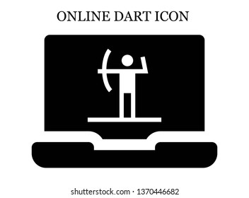 online Archery icon. Editable online Archery icon for web or mobile.