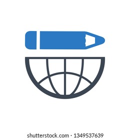Online article writing icon