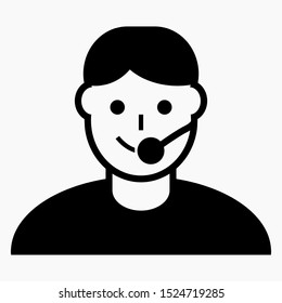On-line assistant consultant. Adviser. Advisor. Counselor. Counsellor. Consultor. Assistant. Operator. Vector icon.