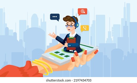 Servicios de asistencia en línea. Sistemas de información en la vida empresarial.