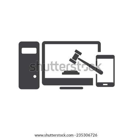 Online auction icon