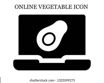 online Avocado icon. Editable online Avocado icon for web or mobile.