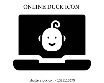 online Baby icon. Editable online Baby icon for web or mobile.