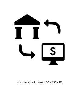Online Bank Transfer Icon