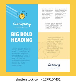 Online banking  Business Company Poster Template. with place for text and images. vector background