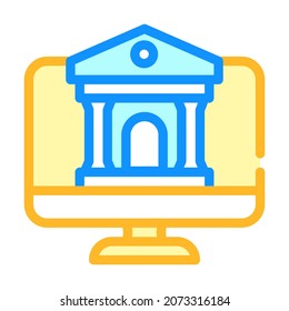 online banking color icon vector. online banking sign. isolated symbol illustration
