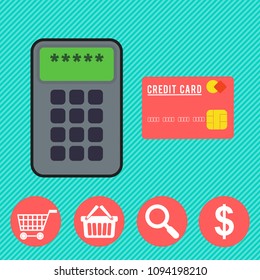 Online banking concept