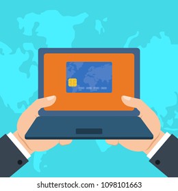 Online banking concept
