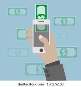 Online banking concept