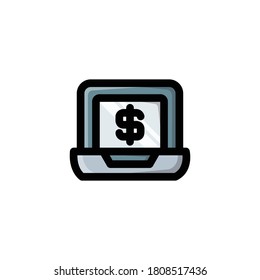 Online Banking Icon, Freelance Logo, Economy Symbol.