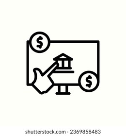 icono de banca en línea, icono aislado en fondo claro, perfecto para sitio web, blog, logotipo, diseño gráfico, medios sociales, interfaz de usuario, aplicación móvil