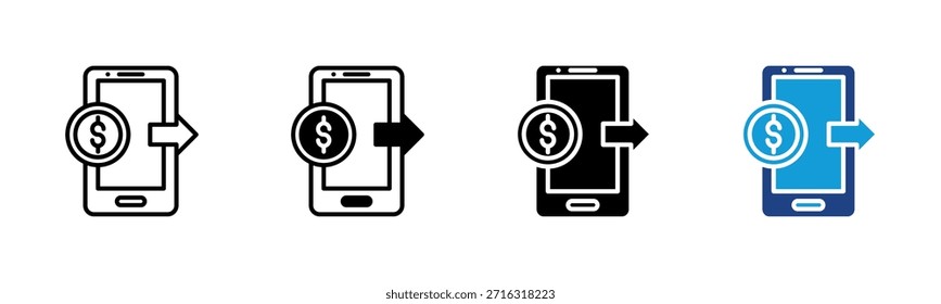 Online Banking icon set multiple style collection