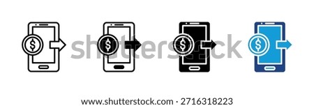 Online Banking icon set multiple style collection