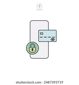 Ilustración vectorial de iconos de banca en línea aislada sobre fondo blanco