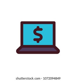 online banking icon vector