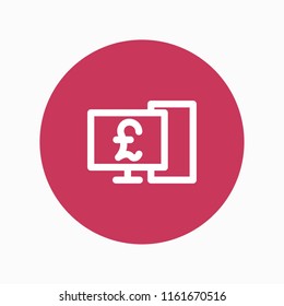 online banking icon vector