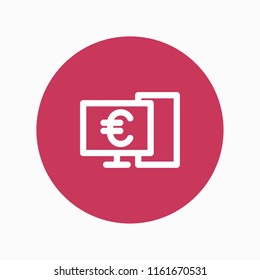 online banking icon vector