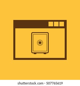 Online banking icon. vector design. online banking symbol. web. graphic. JPG. AI. app. logo. object. flat. image. sign. eps. art. picture - stock vector