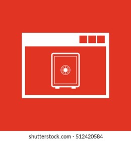 Online banking icon. vector design. online banking symbol. web. graphic. JPG. AI. app. logo. object. flat. image. sign. eps. art. picture - stock vector