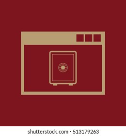 Online banking icon. vector design. online banking symbol. web. graphic. JPG. AI. app. logo. object. flat. image. sign. eps. art. picture - stock vector