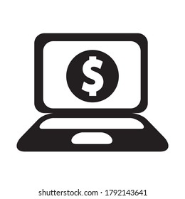 Online banking icon. vector graphics designs 