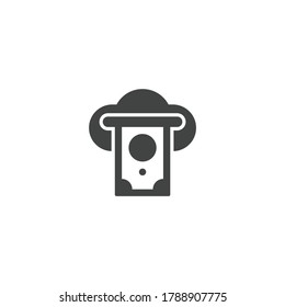 ilustración de vector de icono de banca en línea