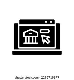 online banking icon for your website, mobile, presentation, and logo design.