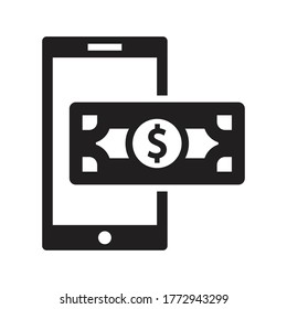 vector de icono de pago bancario en línea