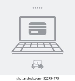Online banking services - Vector web icon