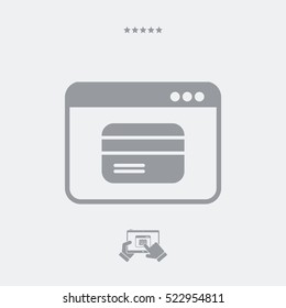 Online banking services - Vector web icon