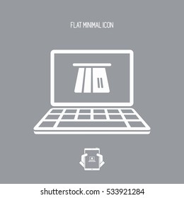 Online banking services - Vector web icon