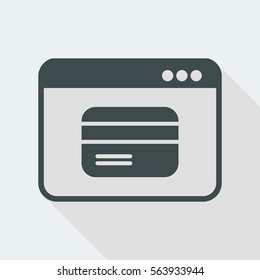 Online banking services - Vector web icon