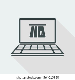 Online banking services - Vector web icon