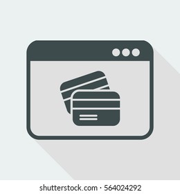 Online banking services - Vector web icon