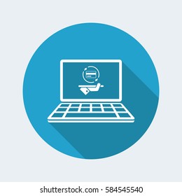 Online banking services - Vector web icon