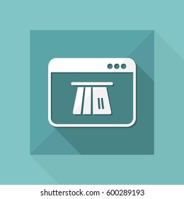 Online banking services - Vector web icon