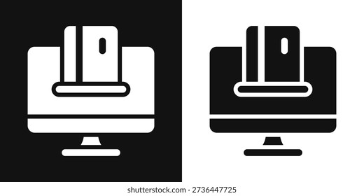 Online Banking Simple and clear vector icon illustrating an essential idea or function
