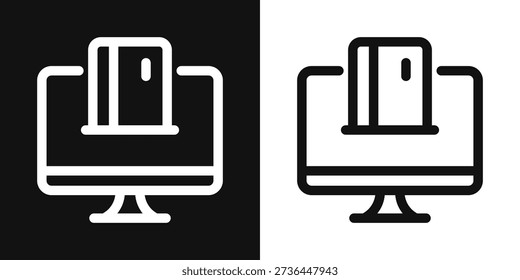 Online Banking Simple and clear vector icon illustrating an essential idea or function