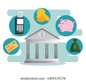 online banking technology with dataphone and credit card