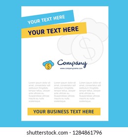 Online banking  Title Page Design for Company profile ,annual report, presentations, leaflet, Brochure Vector Background
