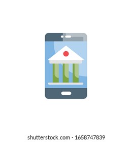 Online Banking Vector Flat Illustration. Banking and Finance icon